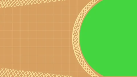 Contrasting green circular shape dividing the background area into two dist.. Stock Footage 321967553