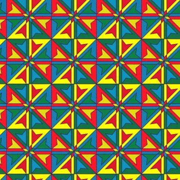 Contrasting seamless decorative pattern Stock Illustration