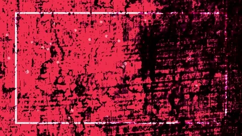 Contrasting thin white line rectangular frame, dark red scratched cracked t.. Stock Footage 322143270