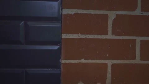Contrasts in the Kitchen Wall and Brick Details Stock Footage 293253398
