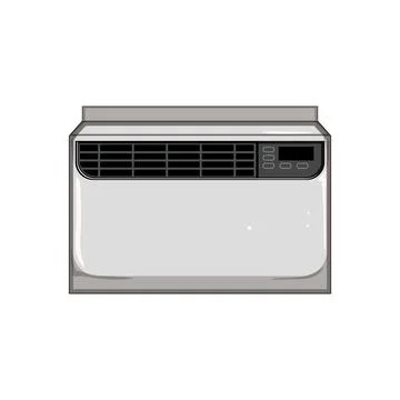 Control air conditioner cartoon vector illustration イラスト素材