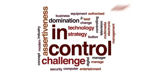 In control animated word cloud, text design animation. Stock Footage 78141568