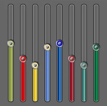 Control bars Illustrazione stock