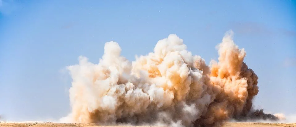 Control blasting Stock Photos