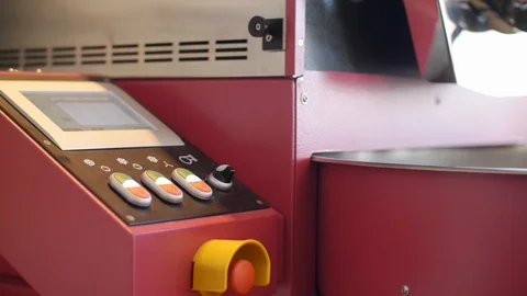 Control Buttons for Coffee Roaster Stock Footage 102236455