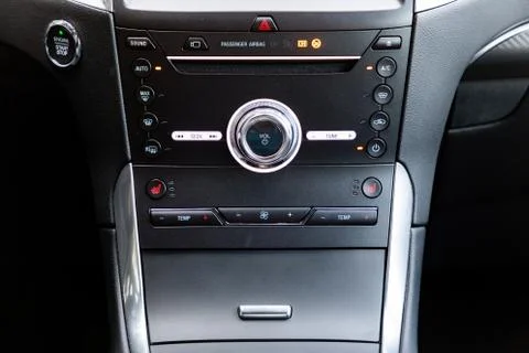 Control buttons in interior of a car Stock Photos