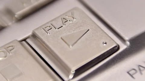 Control buttons recording device Stock Footage 49644368