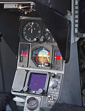 Control cabin cockpit Stock Photos