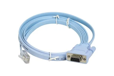 Control cable on a white background. Stock Photos