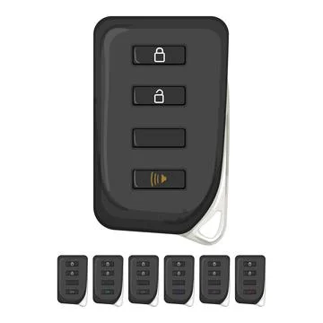 Control car key cartoon vector graphic Stock Illustration