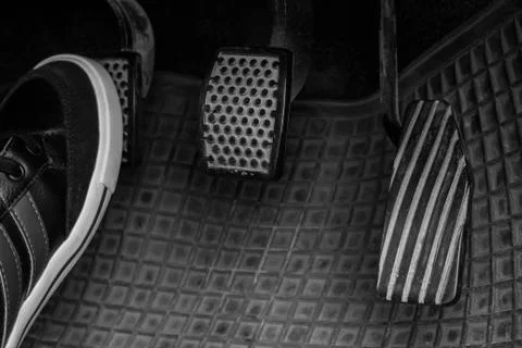 Control the car. Stock Photos