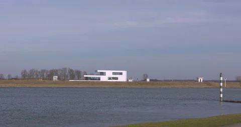 Control Center Amerongen which regulates the weir complex Stock Footage 87928136