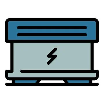 Control convector icon vector flat Illustrazione stock