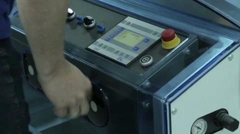 Control Dashboard Of Digital Inkjet Printer Stock Footage 63451830