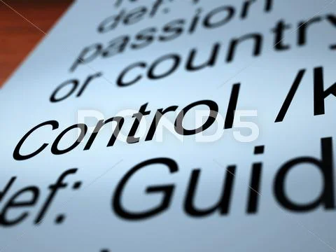 Control definition closeup showing remote operation Stock Illustration
