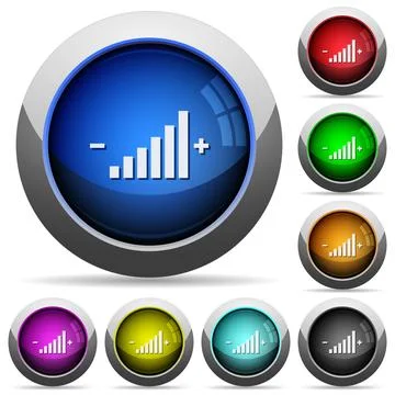 Control element glossy buttons Illustrazione stock