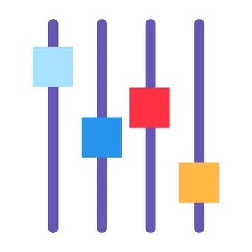 Control Equalizer Volume Audio Music Sensitivity 스톡 일러스트