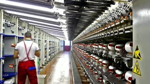 Control of factory machinery Stock Footage