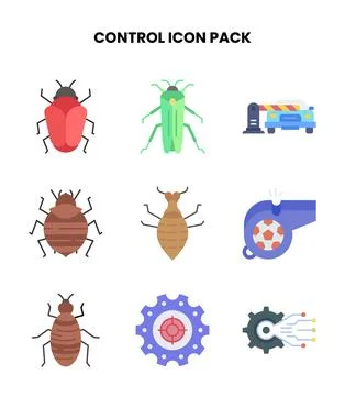 Control Flat UI Icons Pack Stockillustratie