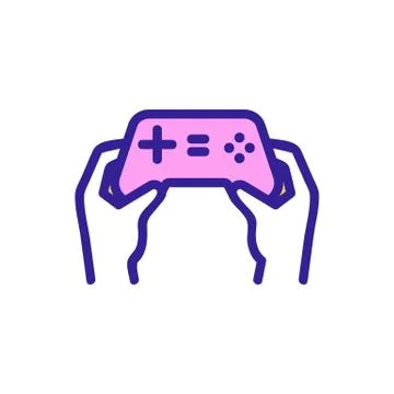 Control game icon vector. Isolated contour symbol illustration Иллюстрация