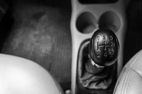Control gear in driving. Stock Photos