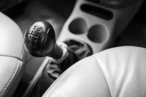Control gear in driving. Stock Photos