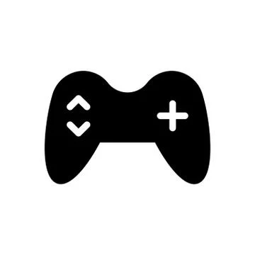 Control glyph flat icon Illustrazione stock