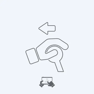Control handle icon Stock Illustration