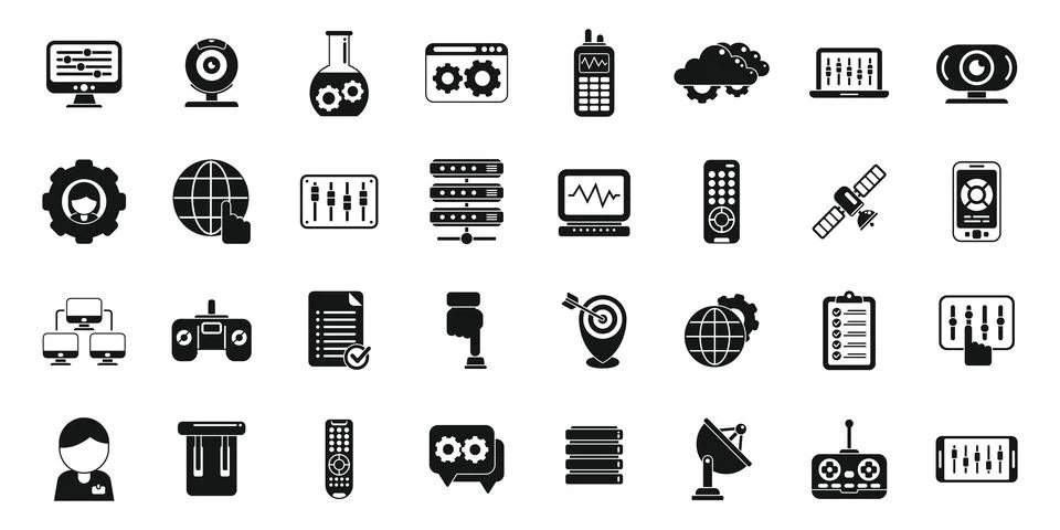 Control icon simple vector. Digital global イラスト素材