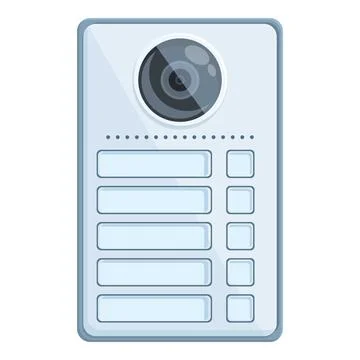 Control intercom icon cartoon . Video door Stock Illustration