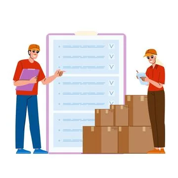 Control inventory management vector Stock Illustration