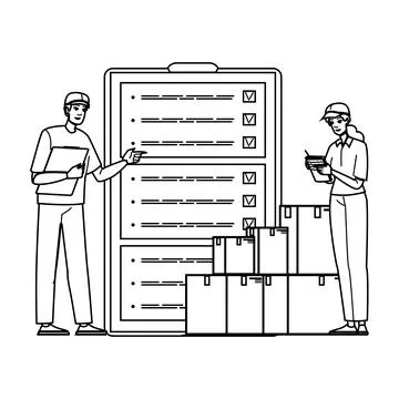 Control inventory management vector Stock Illustration