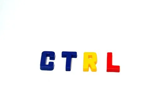 Control Key Letters Stock Photos