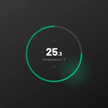 Control knob used for regulating. UI and UX Kit. Illustrazione stock