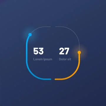 Control knob used for regulating. UI and UX Kit. Illustrazione stock