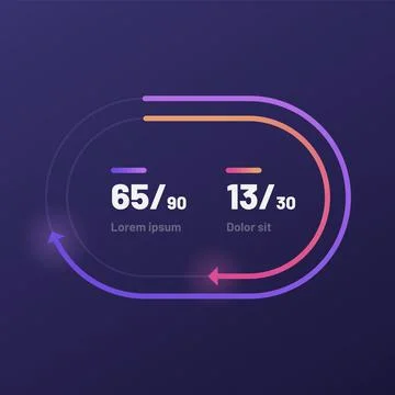 Control knob used for regulating. UI and UX Kit. Illustrazione stock