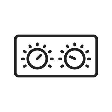 Control Knobs icon vector image.  스톡 일러스트