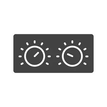Control Knobs icon vector image. 스톡 일러스트