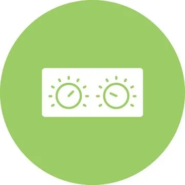 Control Knobs icon vector image. Stock Illustration