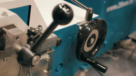 Control knobs of the industrial machine  스톡 동영상 68351902