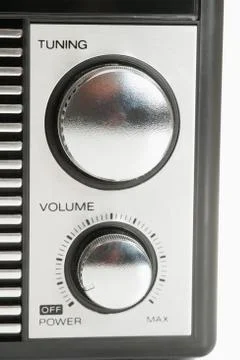 Control Knobs on a radio Stock Photos