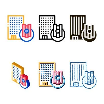Control lever icon vector edition outline Ilustración de archivo