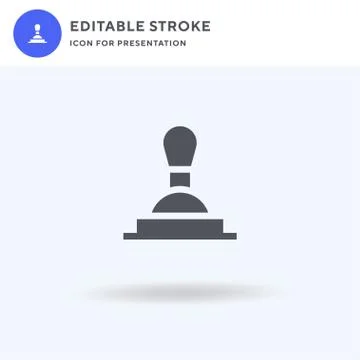 Control Lever icon vector, filled flat sign, solid pictogram isolated on white Stock Illustration