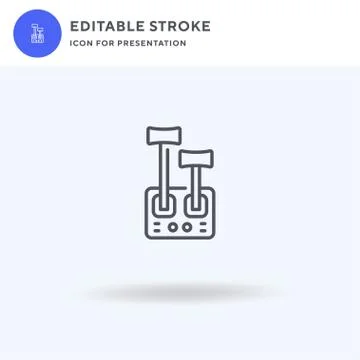 Control Lever icon vector, filled flat sign, solid pictogram isolated on white イラスト素材