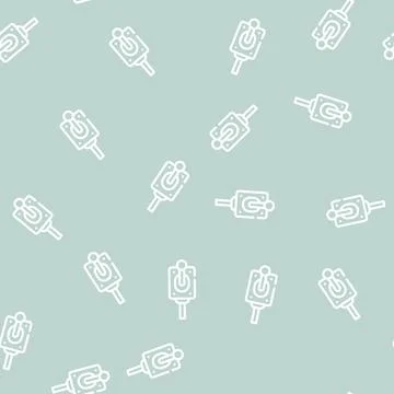 Control lever line vector seamless pattern sign 库存插图