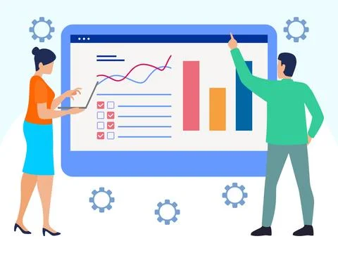 Control Limits Concept Illustration Style Stock Illustration