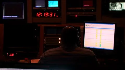 Control of live programs inside television studio 스톡 동영상 8967770