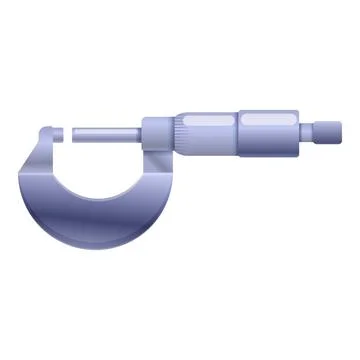 Control micrometer icon, cartoon style Stock Illustration