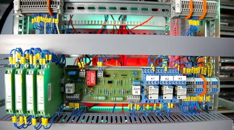 Control modules heat power at the production stage. Stock Footage 44373120