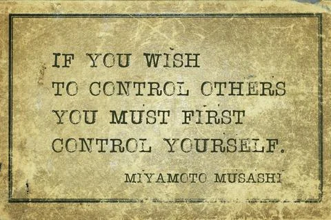 Control others Musashi Illustrazione stock